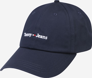 Tommy Jeans - Gorra en azul: frente