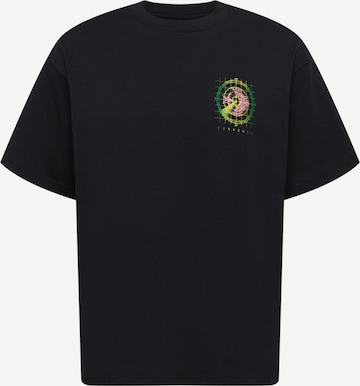 CONVERSE T-shirt 'SATELLITE' i svart: framsida