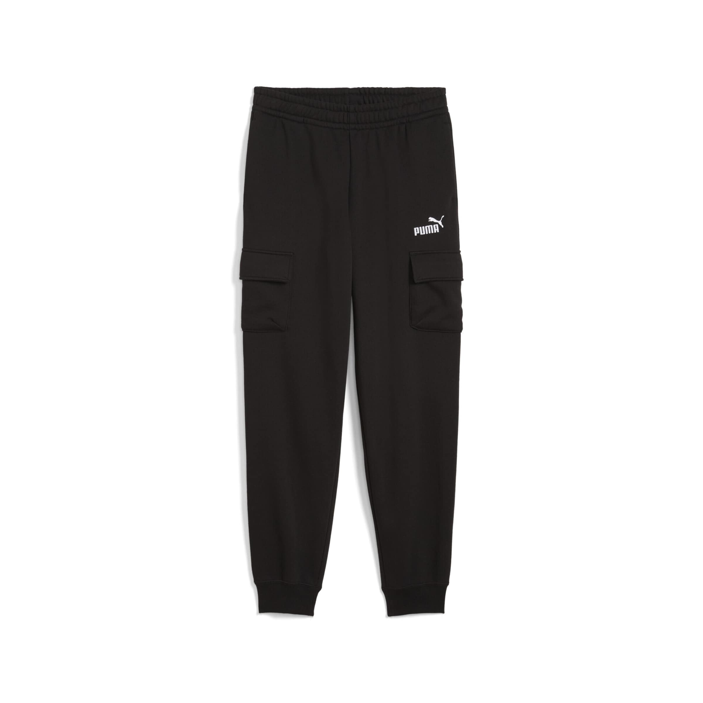 PUMA Regular Sports trousers 'Essentials No. 1' in Black: front