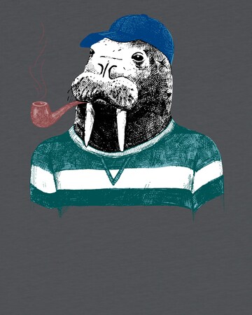 T-Shirt 'Walross' watabout.kids en gris