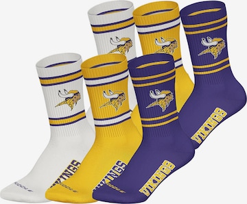 Chaussettes 'Minnesota Vikings' Huddle en jaune : devant