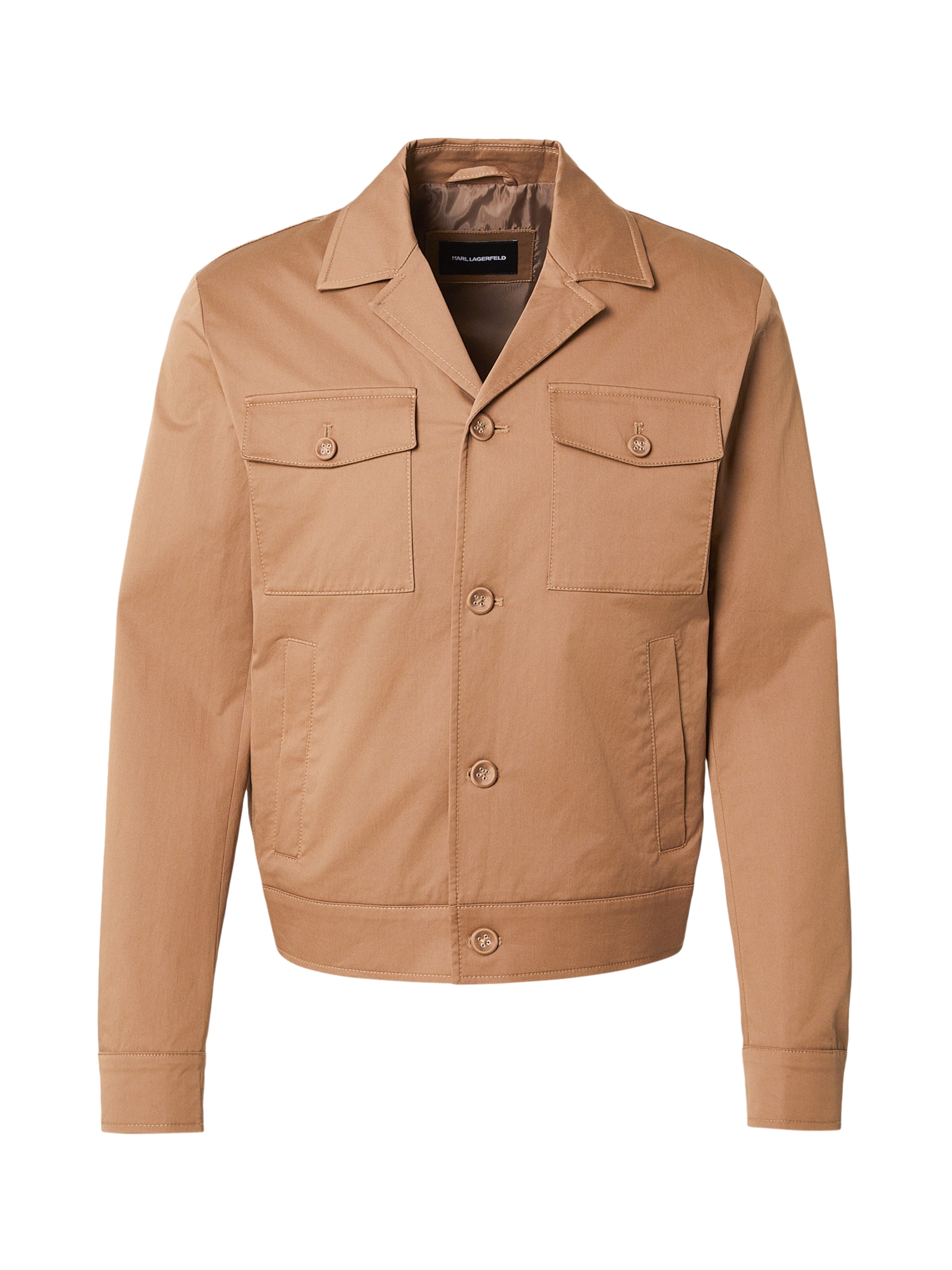 Demisezoninė striukė iš Karl Lagerfeld, spalva – mokos spalva, Prekių apžvalga