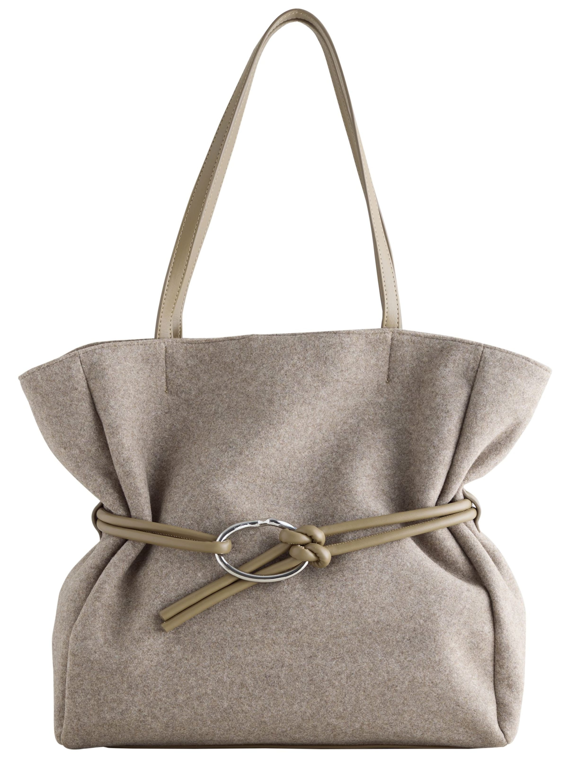 Next Τσάντα ώμου σε καφέ: μπροστά