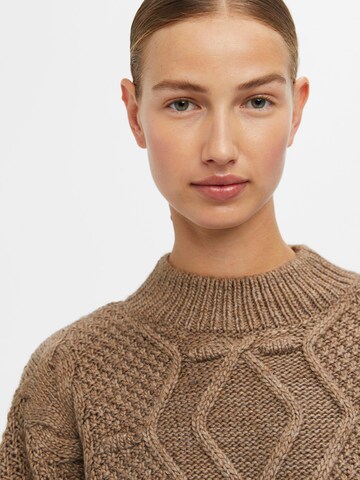 OBJECT Pullover 'KAMMA' in Braun