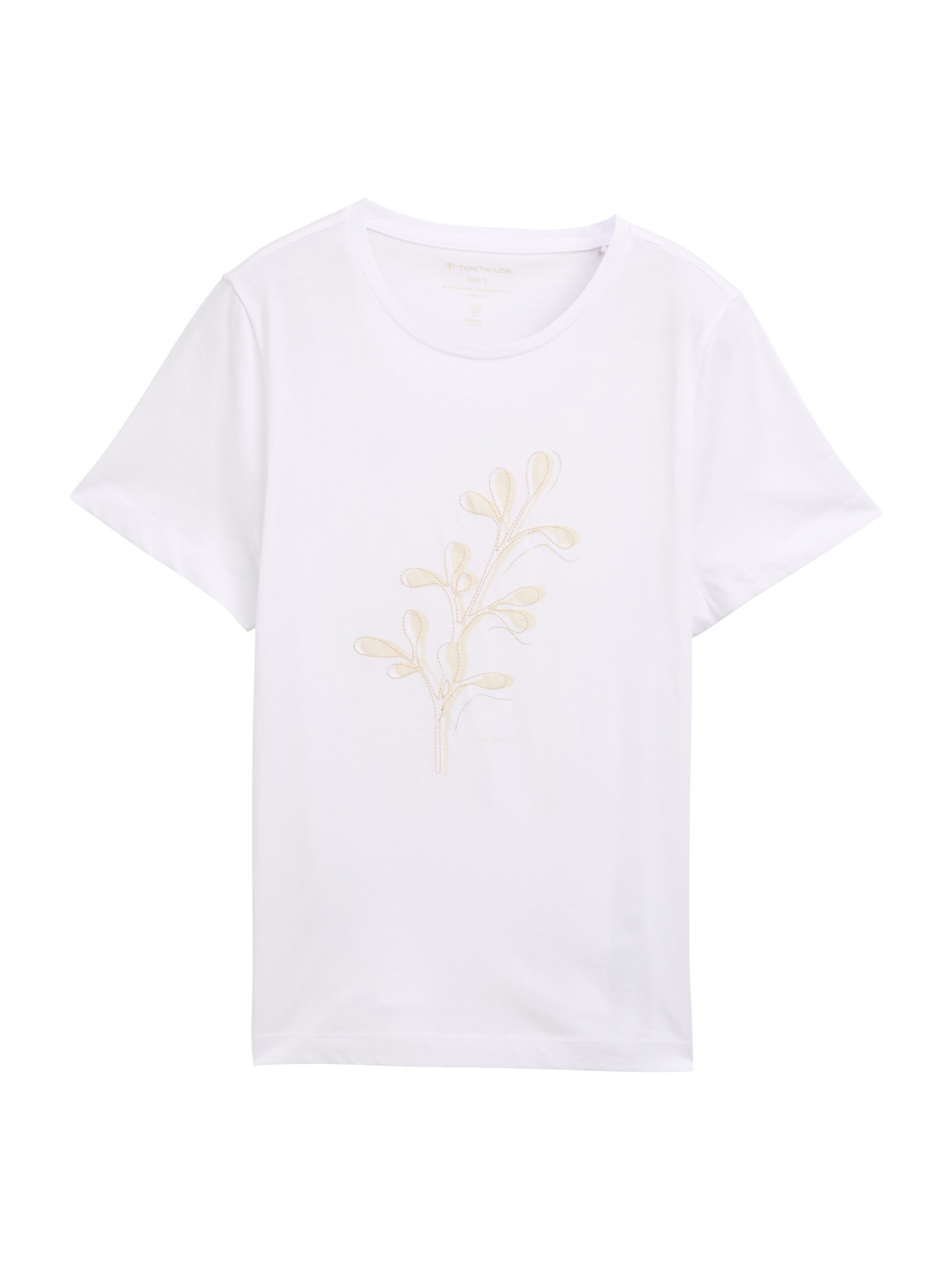 TOM TAILOR Tričko - Biela: predná strana