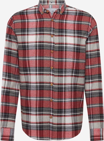 Kronstadt Regular fit Button Up Shirt 'Johan' in Red: front