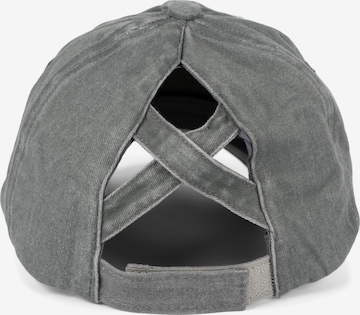 styleBREAKER Cap 'Ponytail Baseball Cap Used Look' in Grey