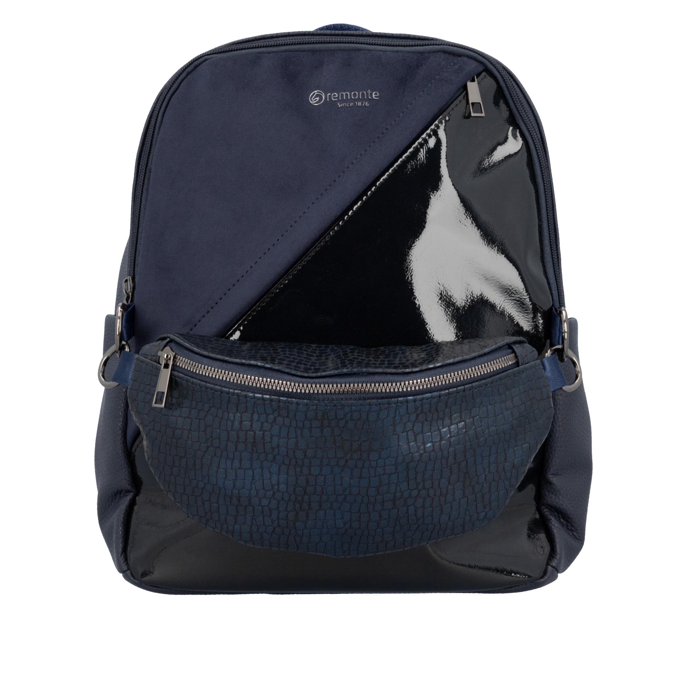 REMONTE Backpack 'Q0533' in Blue: front