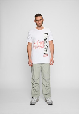 Merchcode T-Shirt 'Angry Hulk' in Weiß