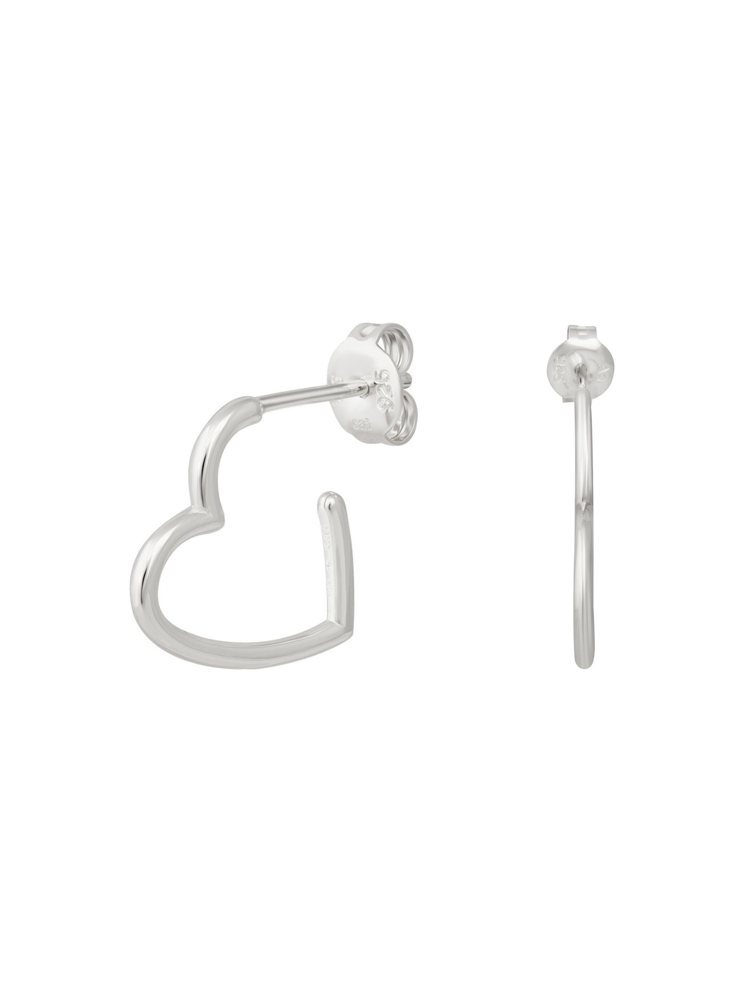 Boucles d'oreilles caï en argent : devant