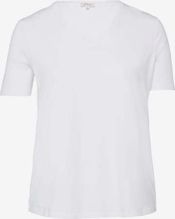 s.Oliver Red Label Plus Shirt in White: front
