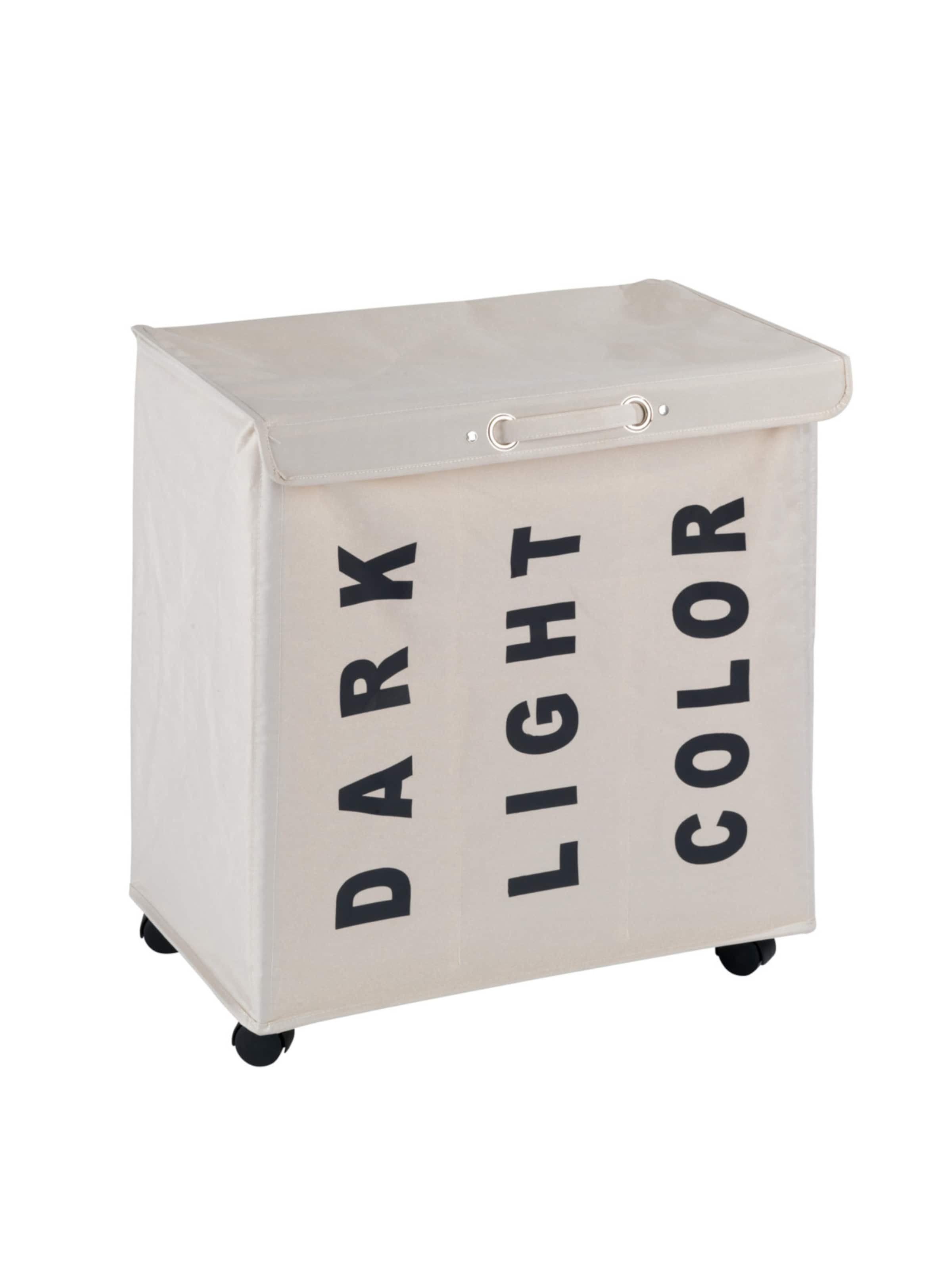 Wenko Laundry Basket 'Trivo' in Beige: front