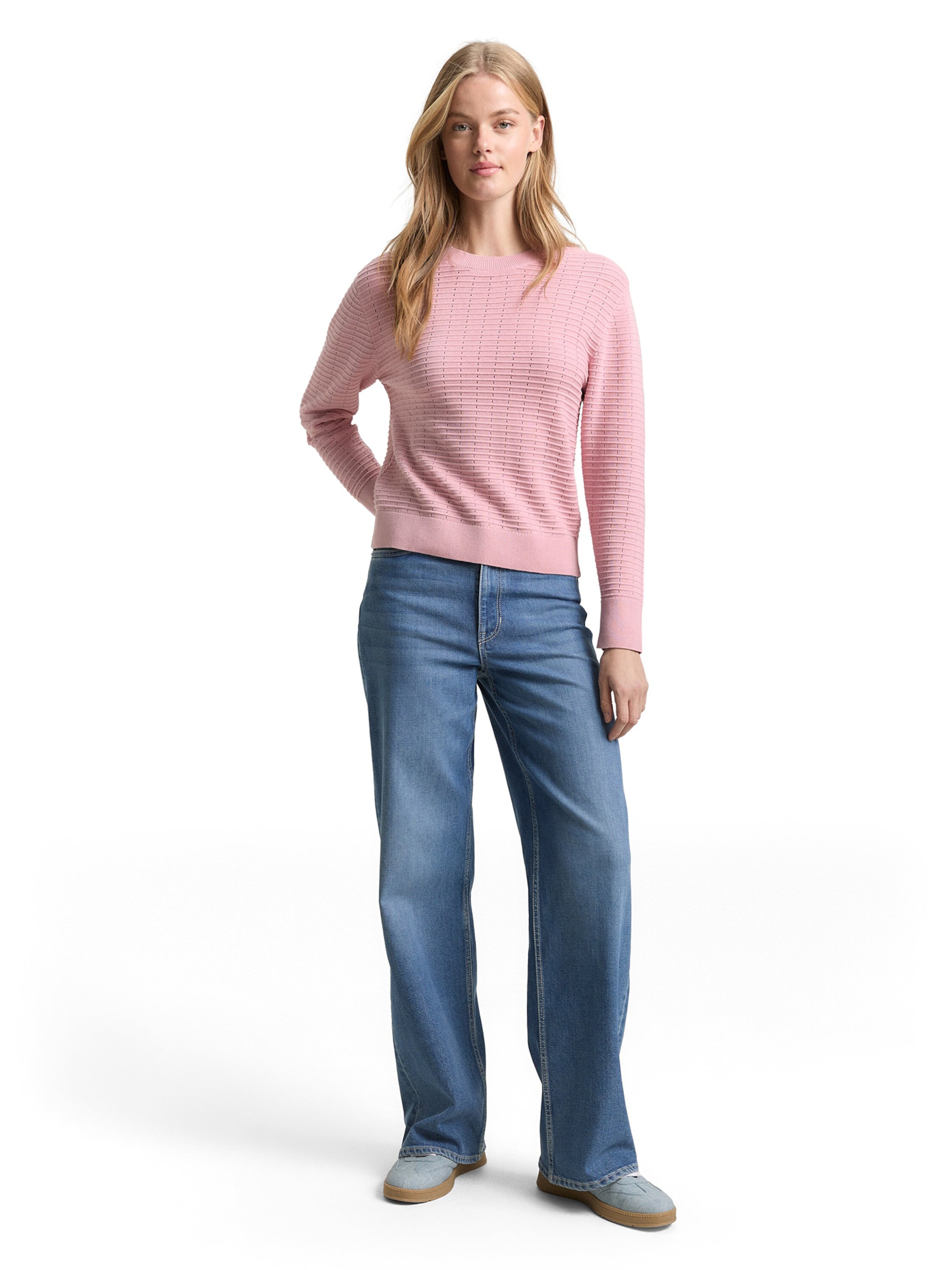 TOM TAILOR DENIM Pullover i pink