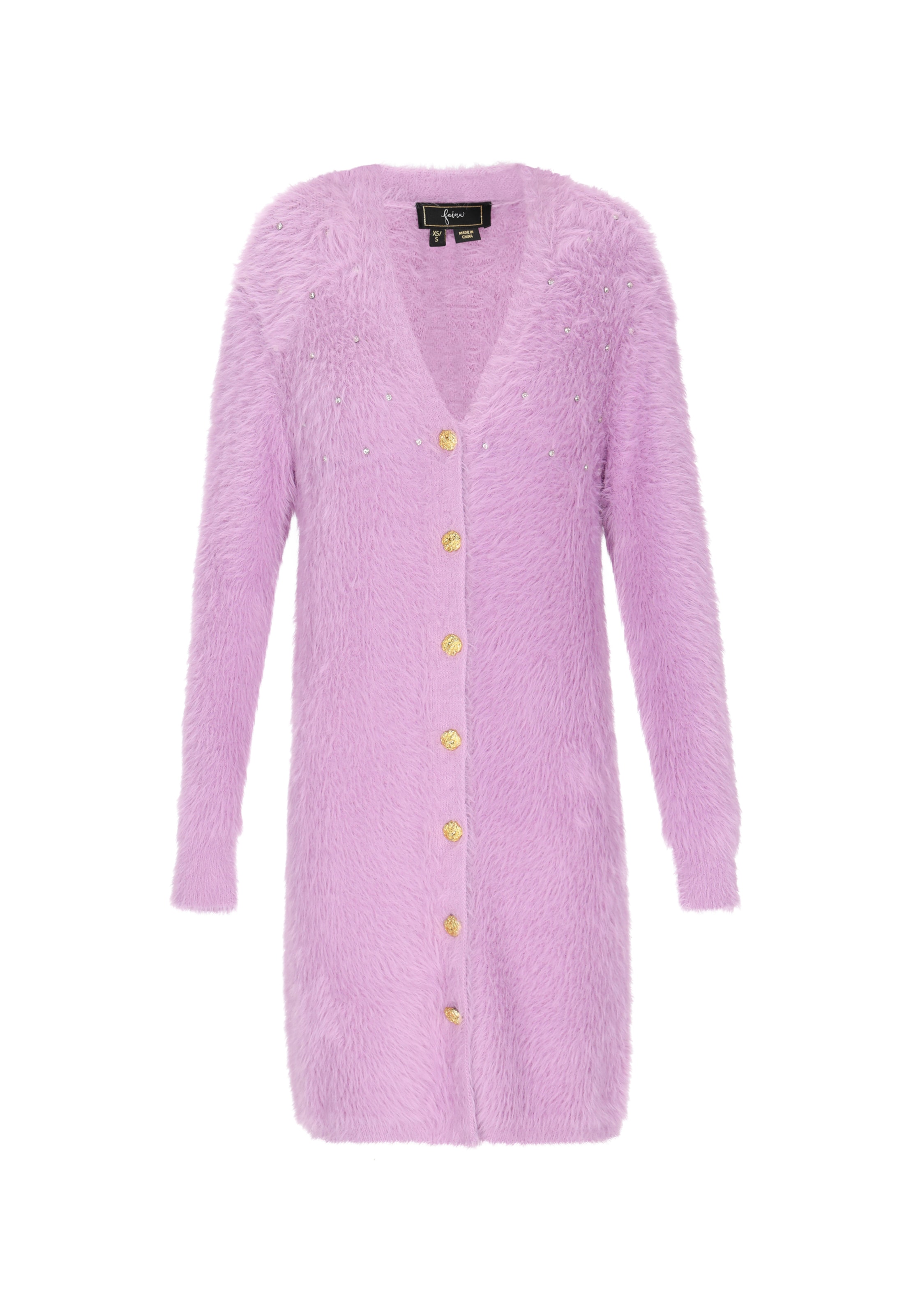 fainaDuži kardigan - ljubičasta boja: prednji dio