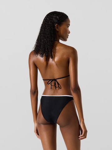 Karl Lagerfeld Bikinihose 'Scallop' in Schwarz