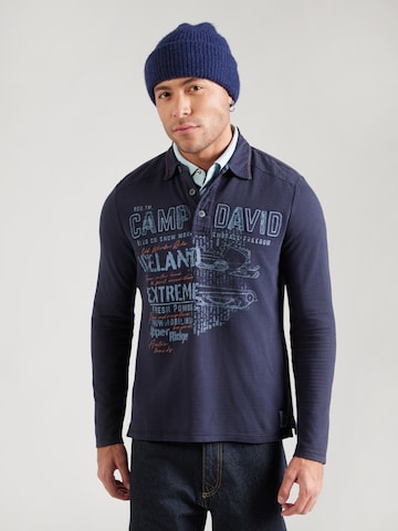 CAMP DAVID Shirt in Blue: front