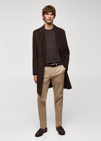 MANGO MAN Pullover 'seda' in Braun