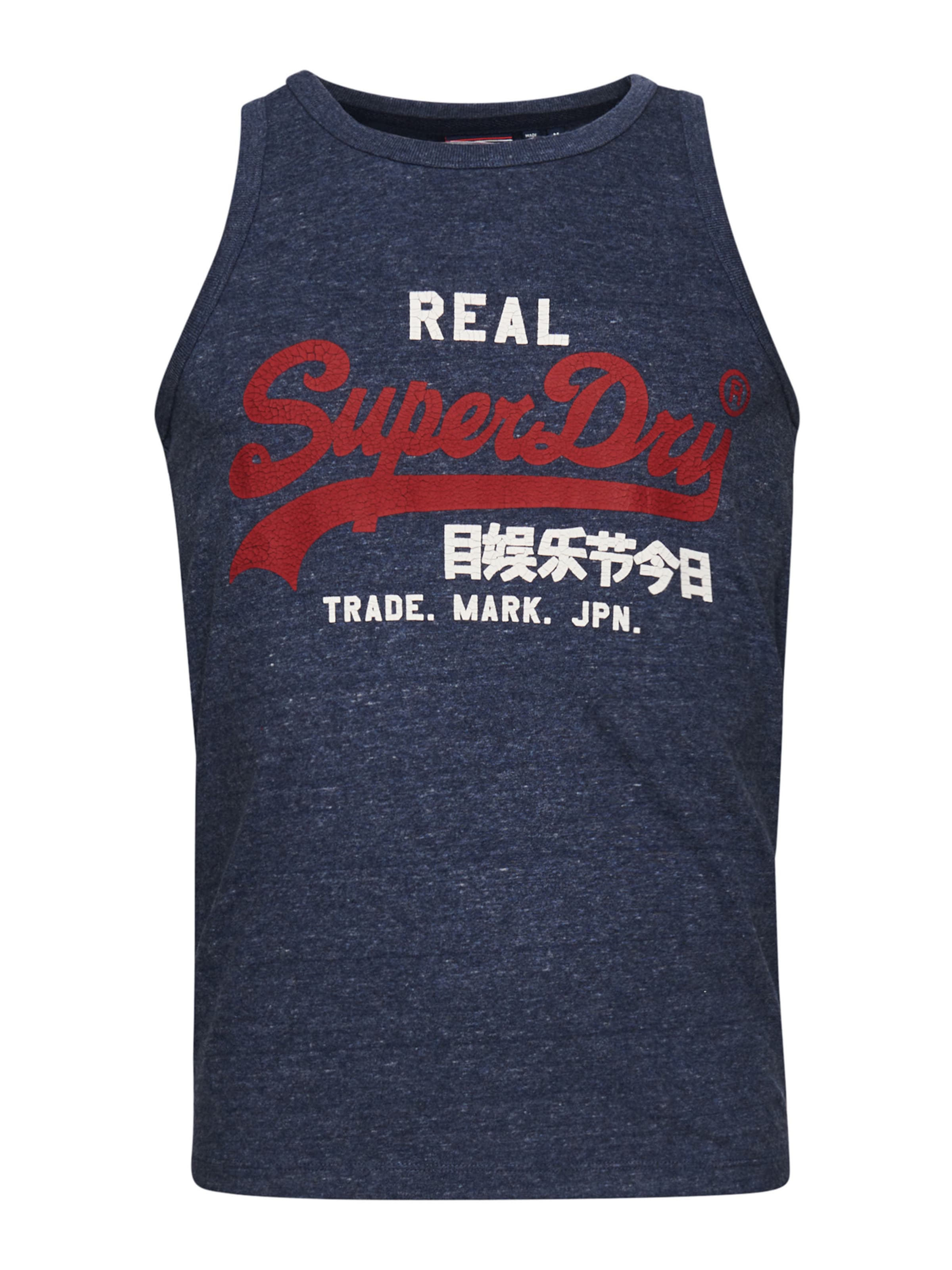 Superdry & Co Футболка 'HERITAGE' в Синий: спереди