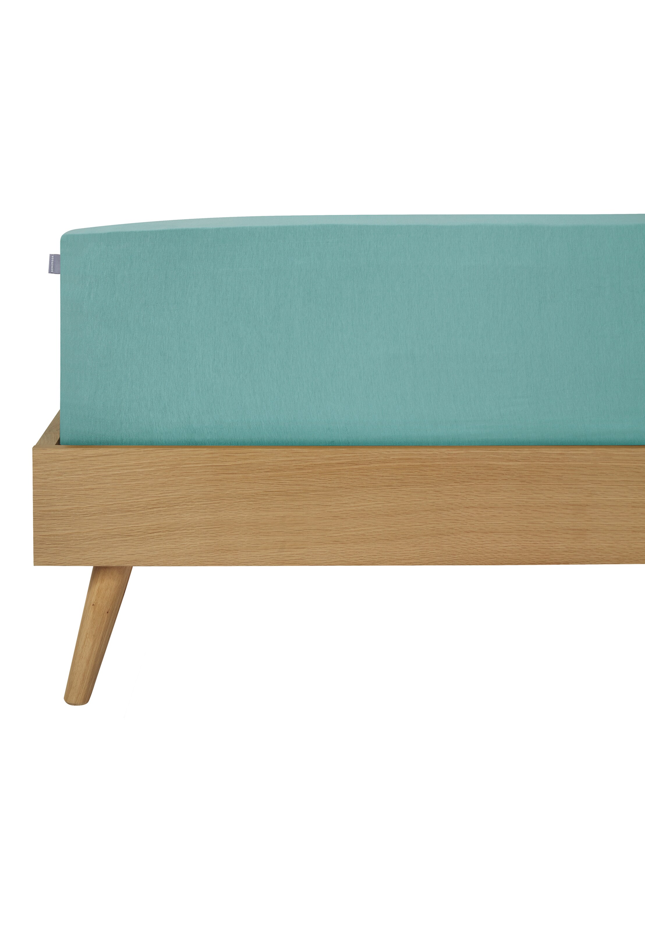 SCHIESSER Bed sheet 'Jessi' in Green