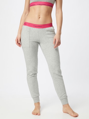 Regular Pantalon de pyjama Calvin Klein Underwear en gris : devant