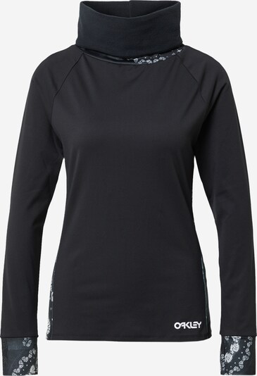 OAKLEY Sportshirt 'AURORA' in dunkelgrau / schwarz / weiß, Produktansicht