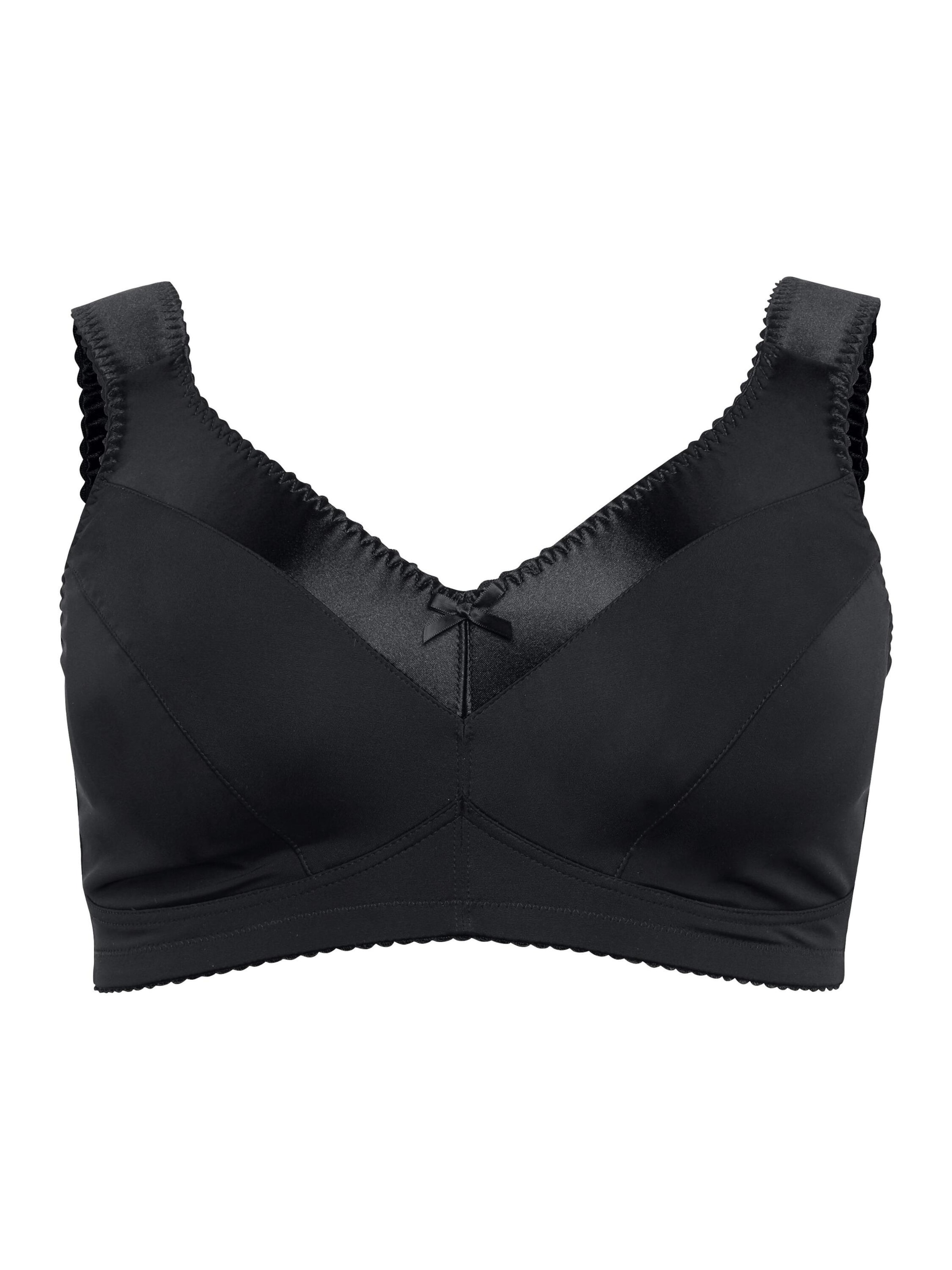 SHEEGO Zmenšujúca Zmenšujúca podprsenka - Čierna: predná strana