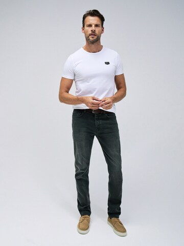 Coupe slim Jean Salsa Jeans en gris