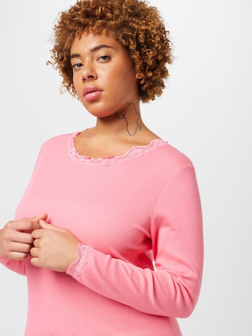 Fransa Curve Shirt in Pink