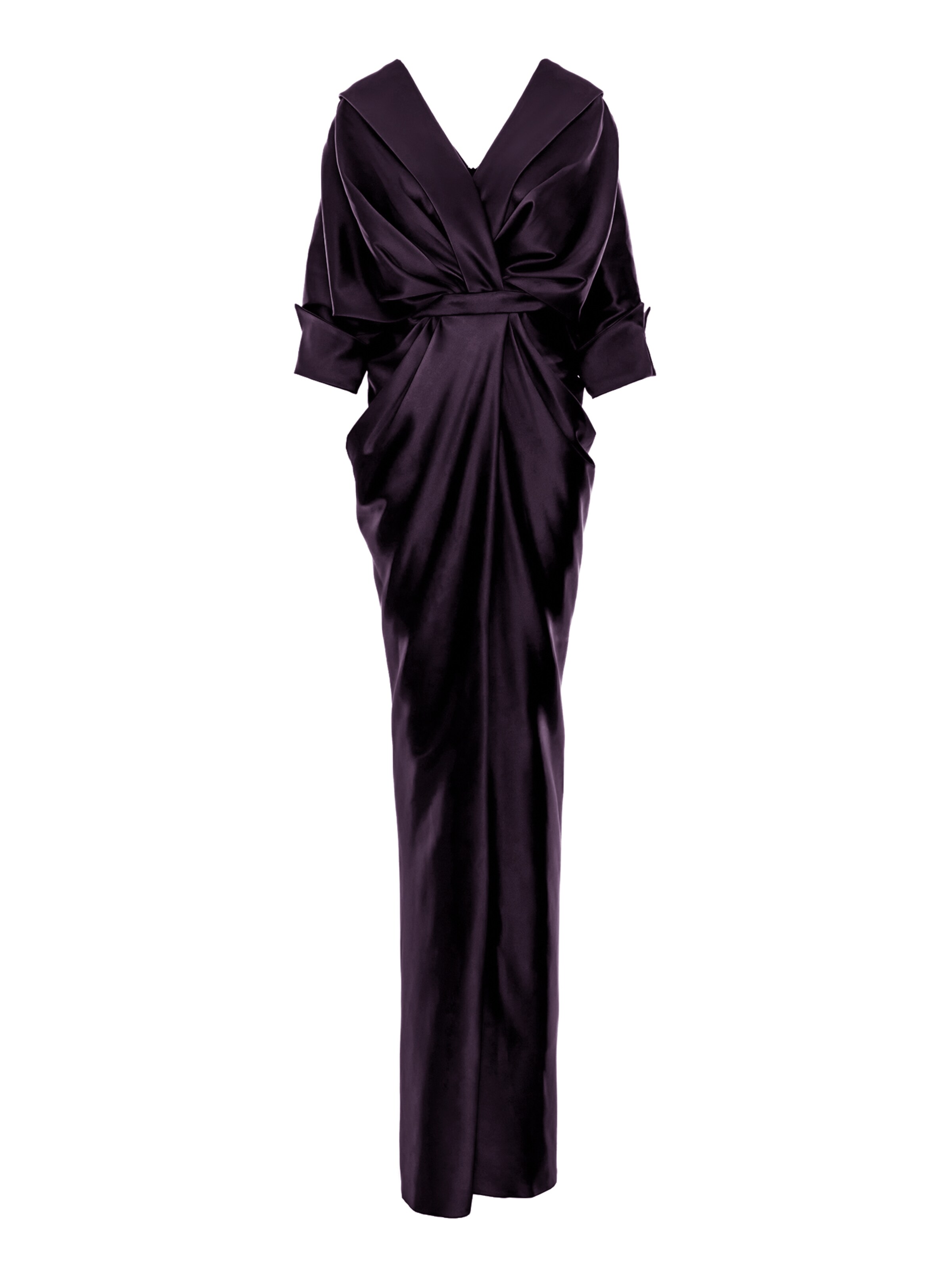 acob a porter Avondjurk in Lila: voorkant