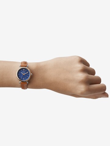 FOSSIL Analog Watch 'Carlie' in Blue: front