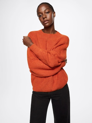 MANGO Sweater in Orange: front