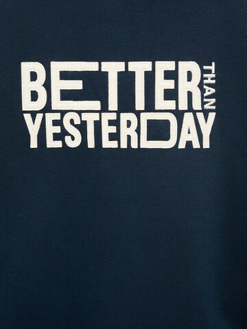 MANGO KIDS Sweatshirt 'BETTER' in Blue