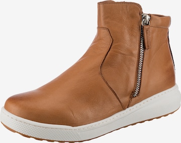 ANDREA CONTI Booties in Brown: front