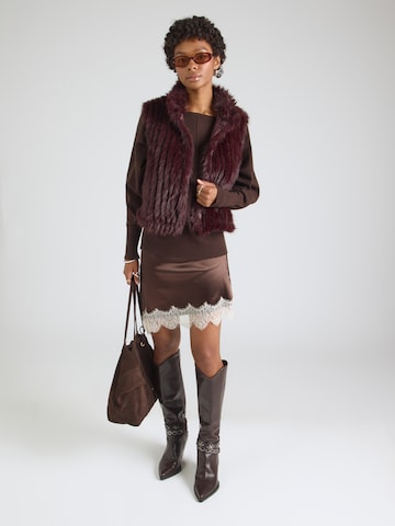 RINO & PELLE Bodywarmer 'Dava' in Bruin