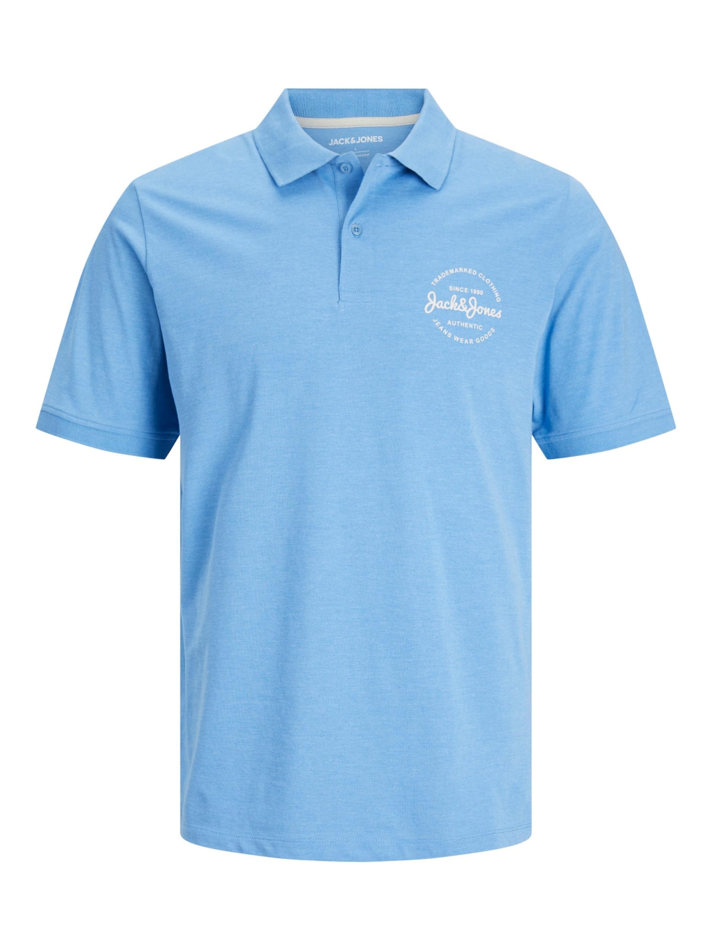 T-Shirt 'JJForest' JACK & JONES en bleu : devant