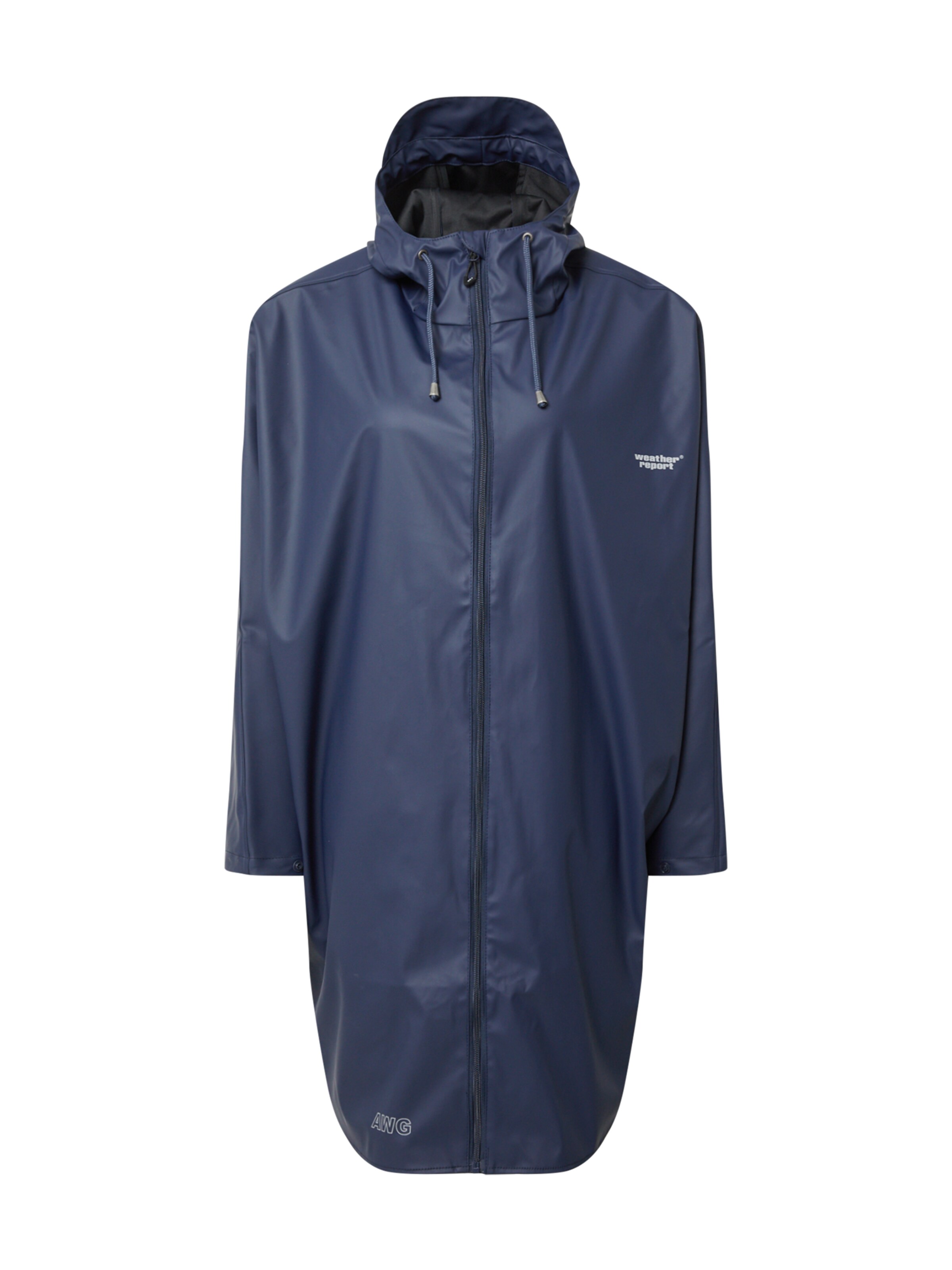 Weather Report Regenmantel 'FLAME' in Blau: Vorderseite