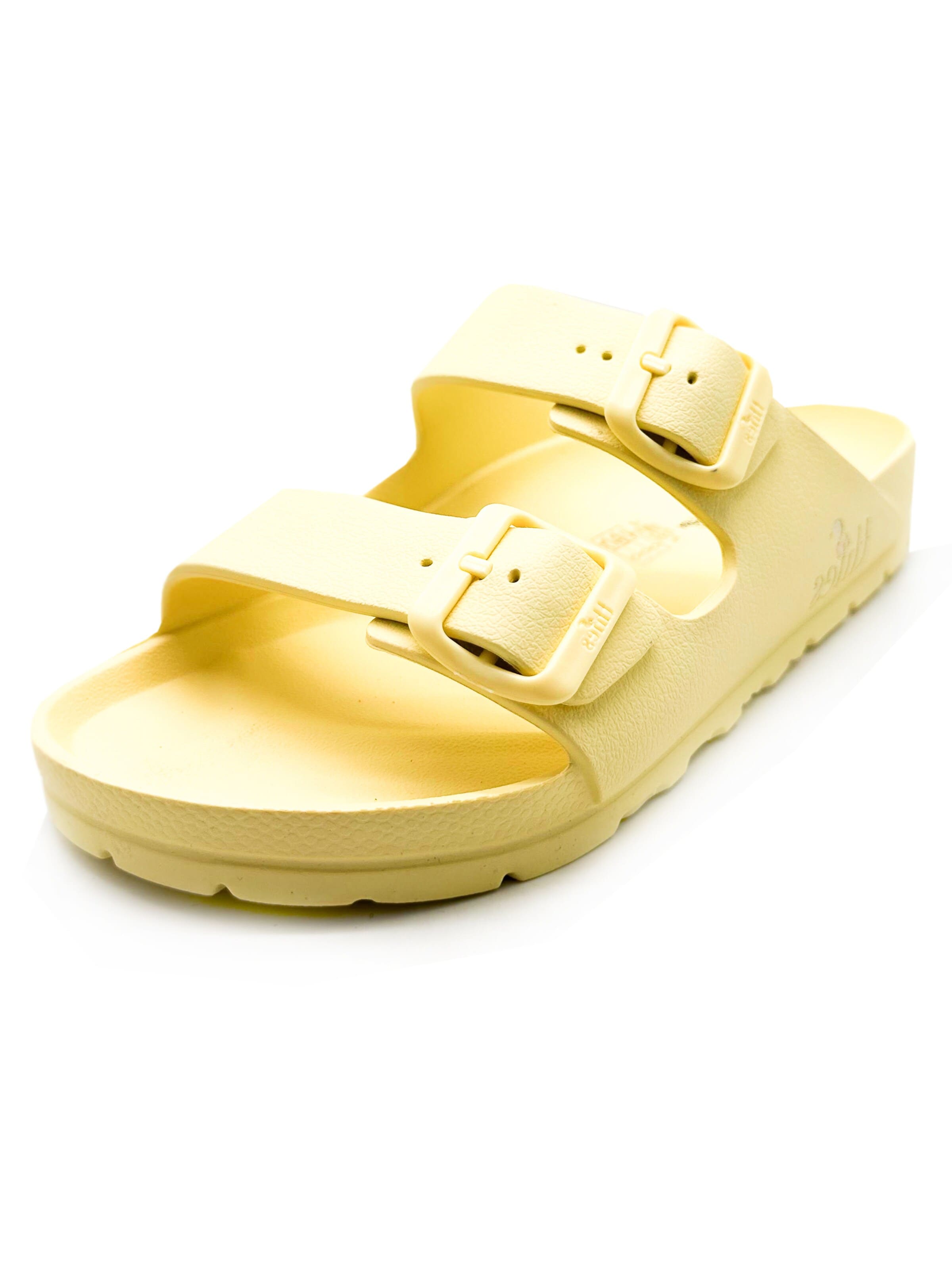 thies Mules 'thies 1856 ® Ecofoam Sandal vegan' in Yellow: front