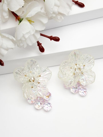 AVANT-GARDE PARIS - Pendientes 'Ilonaette' en blanco