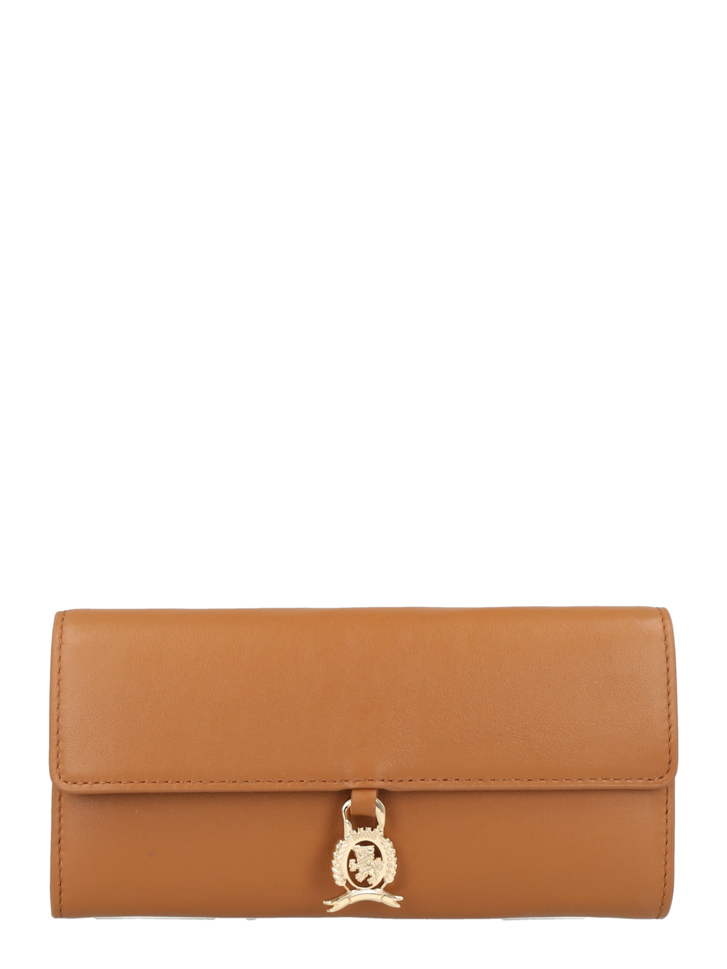 TOMMY HILFIGER Wallet 'Luxe' in Brown: front