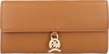 TOMMY HILFIGER Plånbok 'Luxe' i brun: framsida
