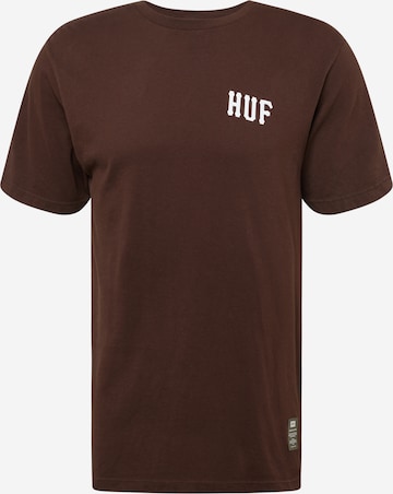HUF T-Shirt in Braun: predná strana