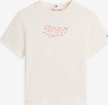 TOMMY HILFIGER Тениска в бежово: отпред