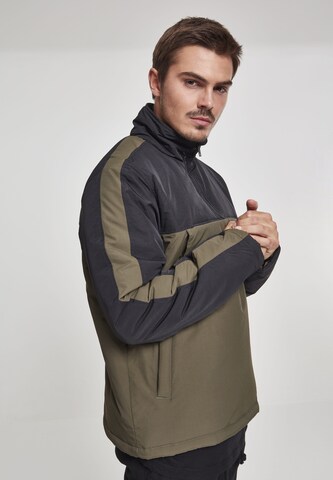 Urban Classics Between-season jacket in Green: front