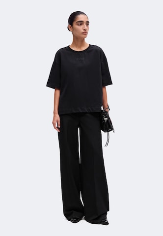 19V69 ITALIA - Camiseta talla grande 'Petonia Street' en negro