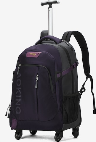 Aoking Backpack in Purple: front
