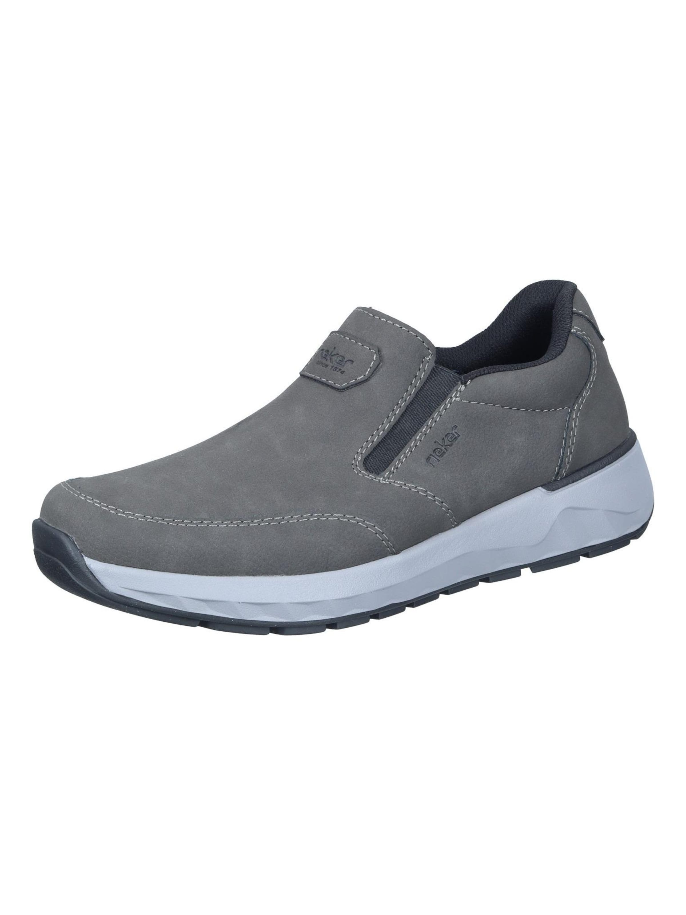 Rieker Classic Flats in Grey: front