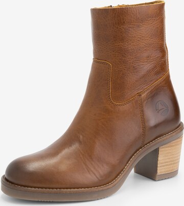 Bottines Travelin en marron : devant