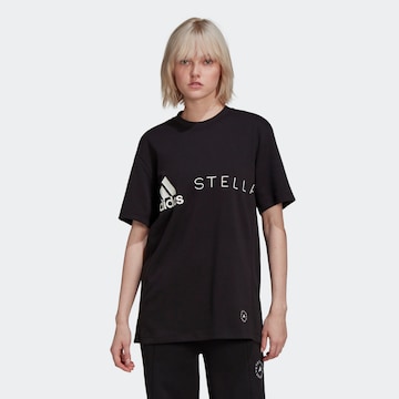 ADIDAS BY STELLA MCCARTNEY Performance Shirt 'Logo' in Black: front