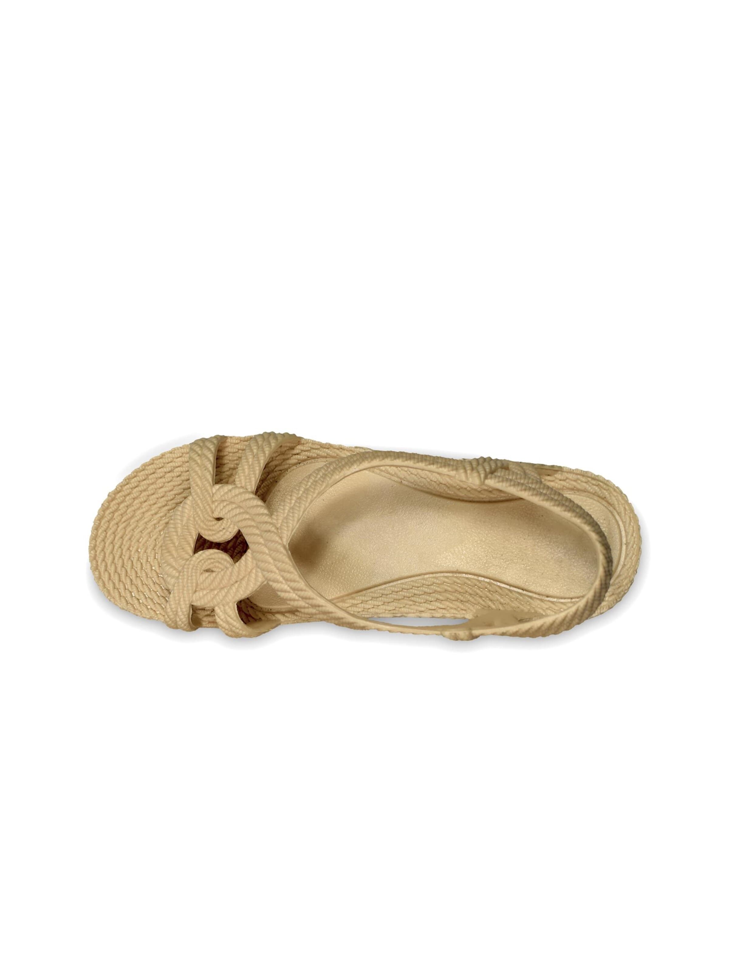 Sandalo 'Esmirna' di Brasileras in beige: frontale