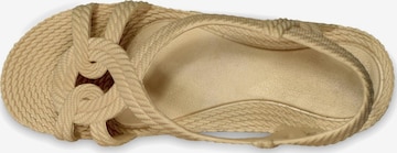 Sandalo 'Esmirna' di Brasileras in beige: frontale